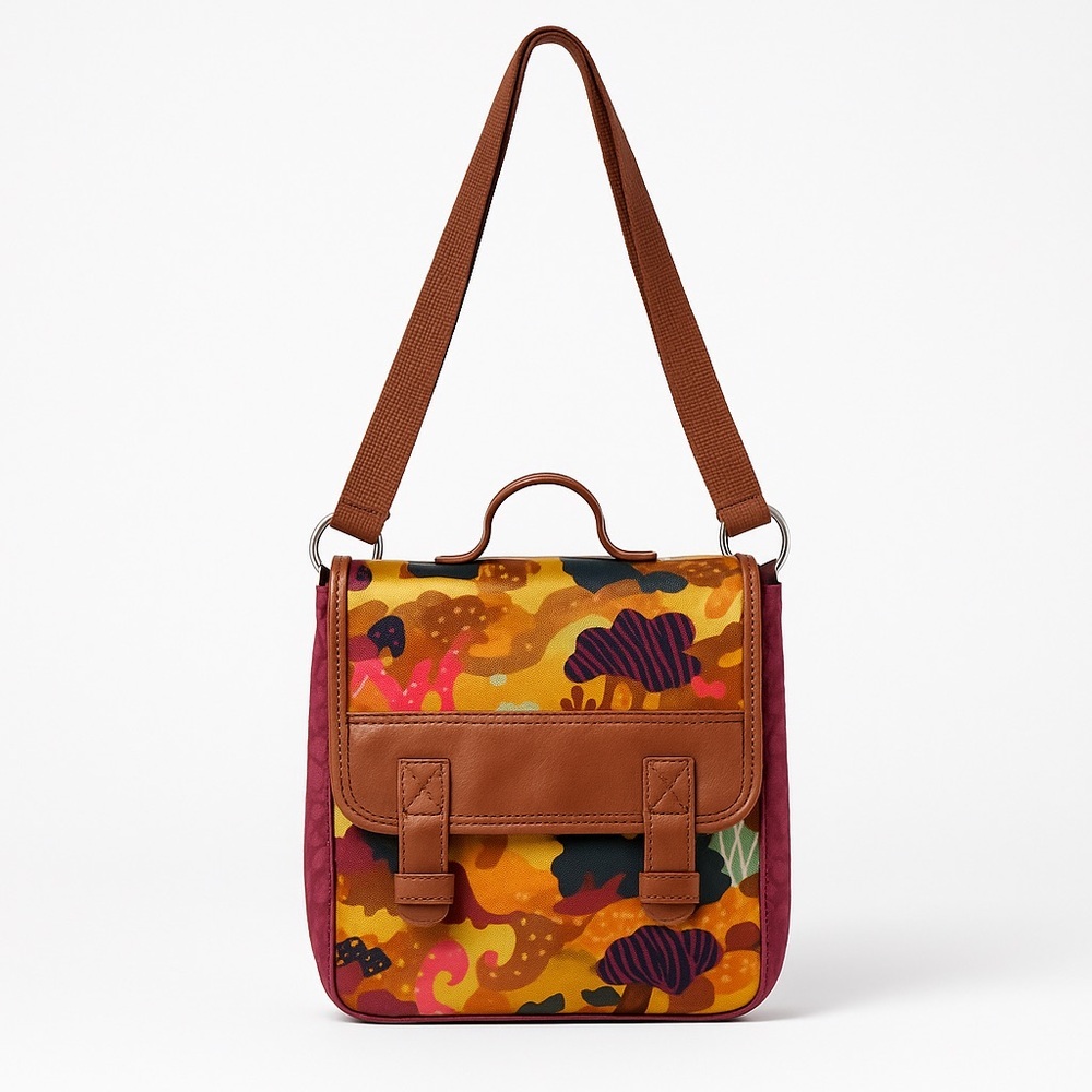 Fossil Key-Per Multicolor Coated Canvas Crossbody… - image 2